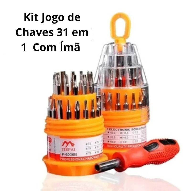 Jogo de Chaves 31 Em 1 Multifuncional Precisão Ferramentas Versáteis para Todas as Necessidades Kit Jogo de Chaves Prático