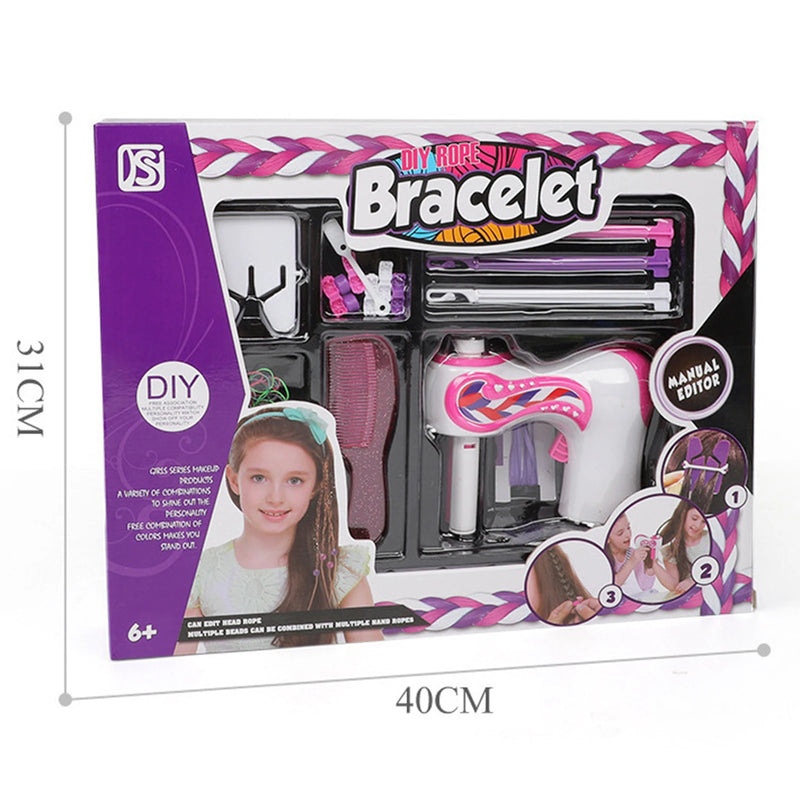 Trança de cabelo automático elétrico diy trança penteado ferramenta torção trança máquina trança de cabelo tecer brinquedos para menina criança presente