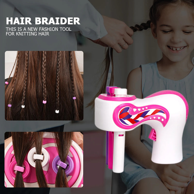 Trança de cabelo automático elétrico diy trança penteado ferramenta torção trança máquina trança de cabelo tecer brinquedos para menina criança presente