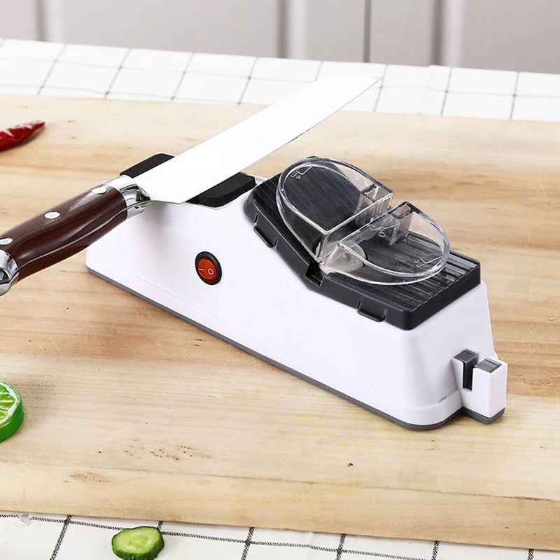 Electric Knife SharpeUSB Recarregável Afiador de facas elétrico, Afiadores de facas, Ferramenta de facas de cozinha Scissor Sharpeningner USB Rechargable Knives Sharpeners Kitchen Knives Tool Knife Scissor Sharpening Fine Grinding Blade